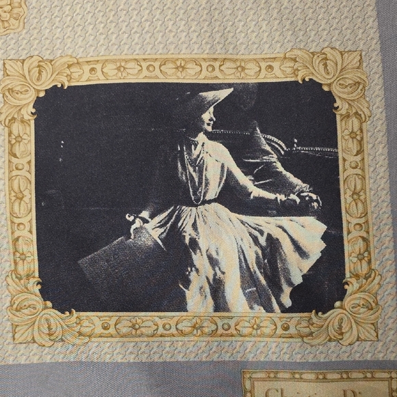 Dior Artistic Print Scarf in Black and Gold - Picture 3 of 15